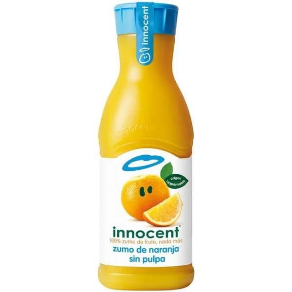 Zumo de naranja sin pulpa INNOCENT, botella 900 ml - 1 ud - Imagen del producto en Findit