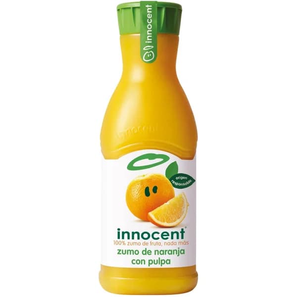 Zumo de naranja con pulpa INNOCENT, botella 900 ml - 1 ud - Imagen del producto en Findit
