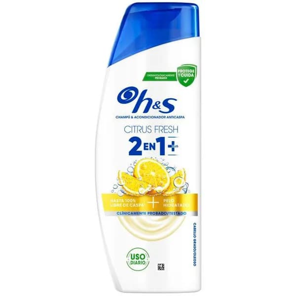 Champú 2en1 + citrus fresh H&S, bote 300 ml - 0.3 l - Imagen del producto en Findit