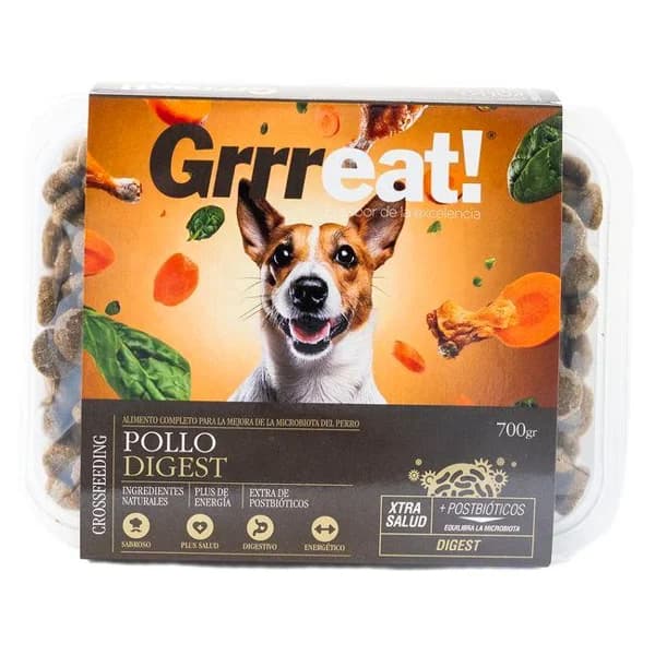 Crossfeeding de pollo para perro GRRREAT, bandeja 700 g - 1 ud - Imagen del producto en Findit