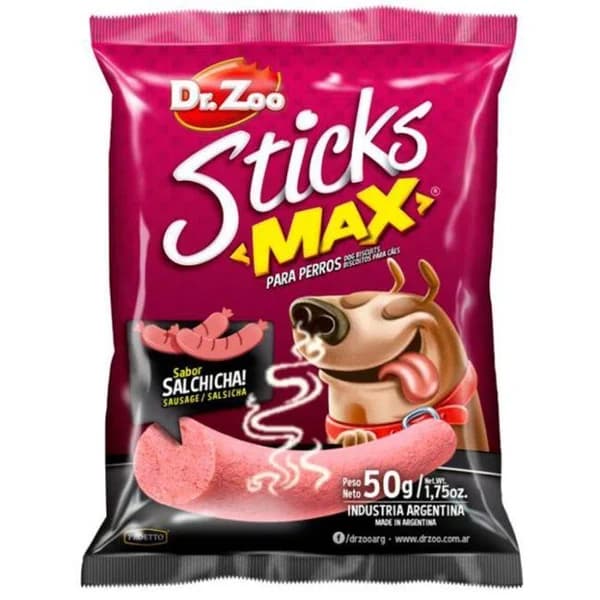 Stick max salchicha para perro DR.ZOO, sobre 50 g - 1 ud - Imagen del producto en Findit