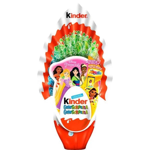 Huevo sorpresa grande Disney Princess KINDER, 1 ud, 150 g - 1 ud - Imagen del producto en Findit