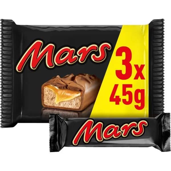 Chocolatina MARS, pack 3x45 g - 0.14 kg - Imagen del producto en Findit