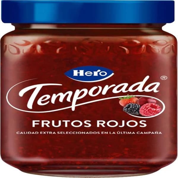 Mermelada con  frutos rojos de Temporada HERO, frasco 350 g - 0.35 kg - Imagen del producto en Findit