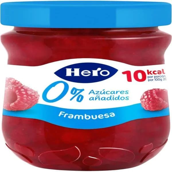 Confitura de frambuesa HERO DIET, frasco 280 g - 0.28 kg - Imagen del producto en Findit