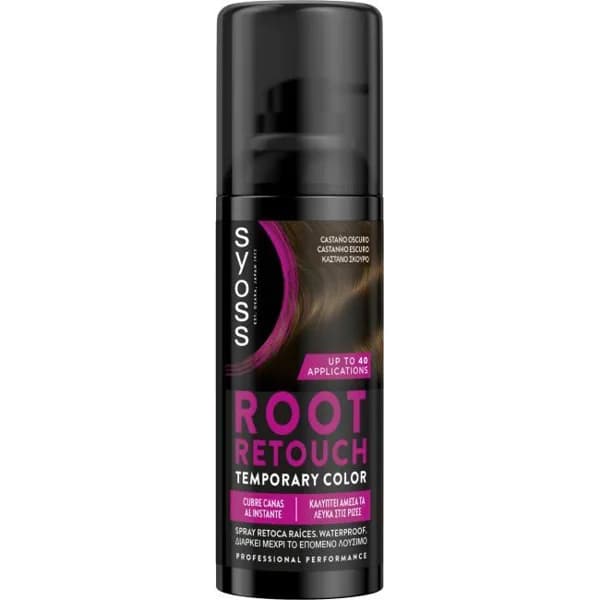 Retoca raíz castaño oscuro SYOSS, spray 120 ml - 1 ud - Imagen del producto en Findit