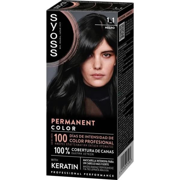 Tinte 1-1 negro SYOSS PERMANENT, caja 1 ud - 1 ud - Imagen del producto en Findit