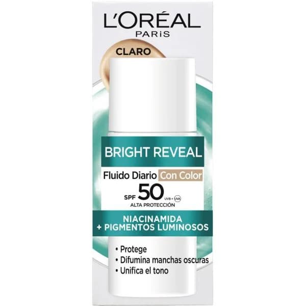 Fluido antimanchas tono claro L`OREAL BRIGHT REVEAL, bote 50 ml - 0.05 l - Imagen del producto en Findit