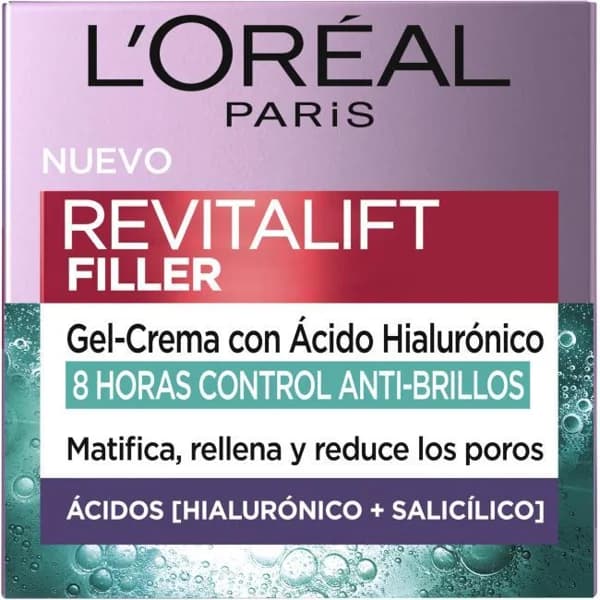 Gel-crema c/ ácido hialurónico L`OREAL REVITALIFT, tarro 50 ml - 0.05 l - Imagen del producto en Findit