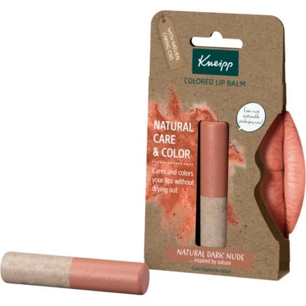 Bálsamo labial con color natural Dark Nude KNEIPP, stick 3,5 g - 0 kg - Imagen del producto en Findit
