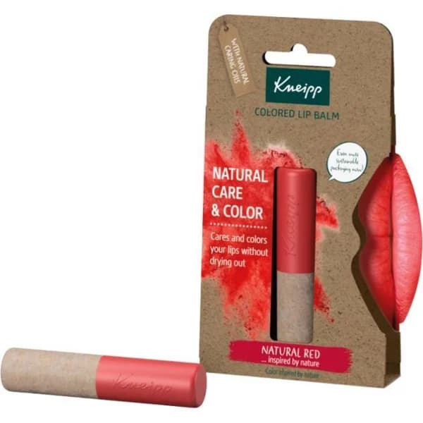 Bálsamo labial con color natural Red KNEIPP, stick 1 ud - 1 ud - Imagen del producto en Findit