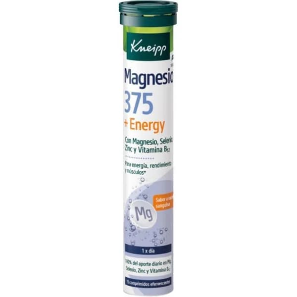 Comprimidos efervescentes magnesio 375+energy KNEIPP, 20 uds - 20 ud - Imagen del producto en Findit