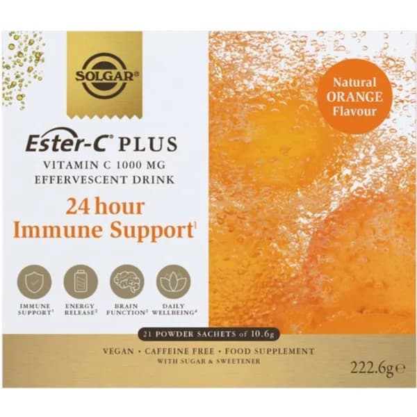 Ester-C Plus1000 mg sticks solubels SOLGAR, caja 21 uds - 21 ud - Imagen del producto en Findit