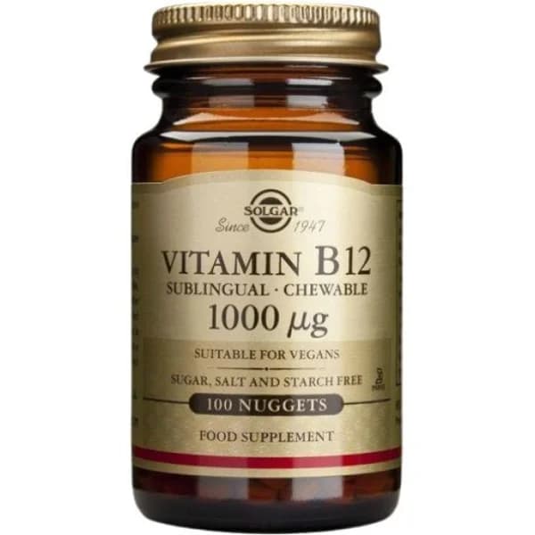 Vitamina B12 1000 mcg SOLGAR, bote 100 uds - 100 ud - Imagen del producto en Findit