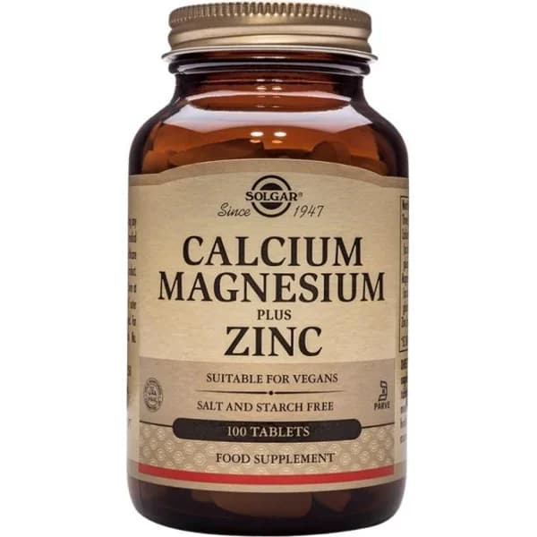 Calcio-magnesio y zinc SOLGAR, bote 100 uds - 100 ud - Imagen del producto en Findit