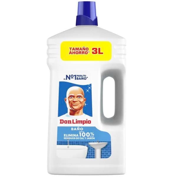 Limpiador baño aroma fresco DON LIMPIO, garrafa 3 litros - 3 l - Imagen del producto en Findit