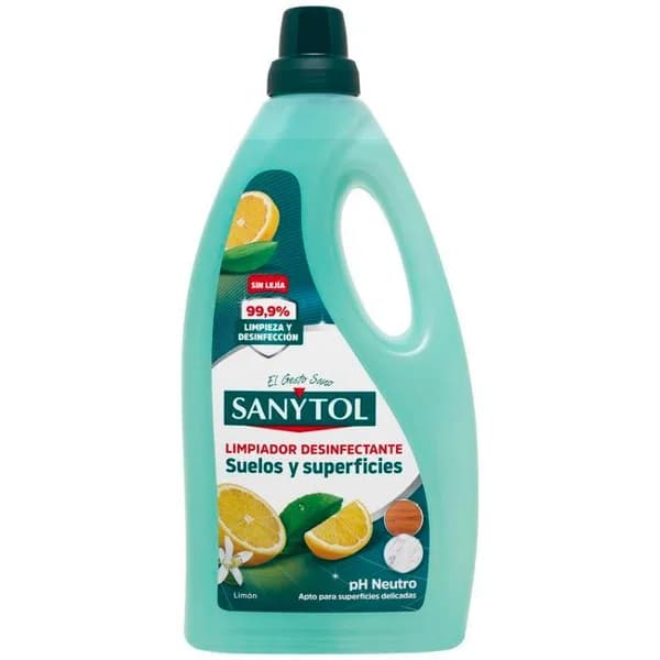 Limpiahogar olor limón SANYTOL, garrafa 1,2 litros - 1.2 l - Imagen del producto en Findit