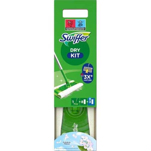 Kit atrapapolvo, mopa-3 rec. húmedos-6 secos SWIFFER, pack 1 ud - 1 ud - Imagen del producto en Findit