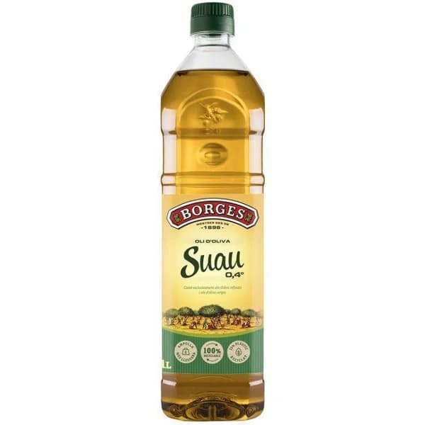 Aceite de oliva suave BORGES, botella 1 litro - 1 l - Imagen del producto en Findit