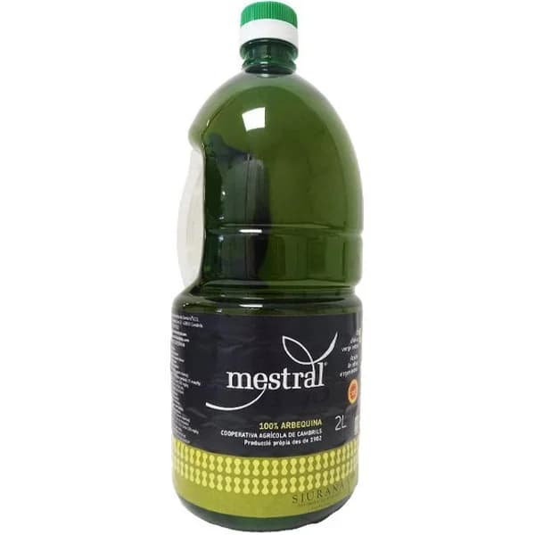 Aceite de oliva virgen extra Siurana MESTRAL, botella 2 litros - 2 l - Imagen del producto en Findit