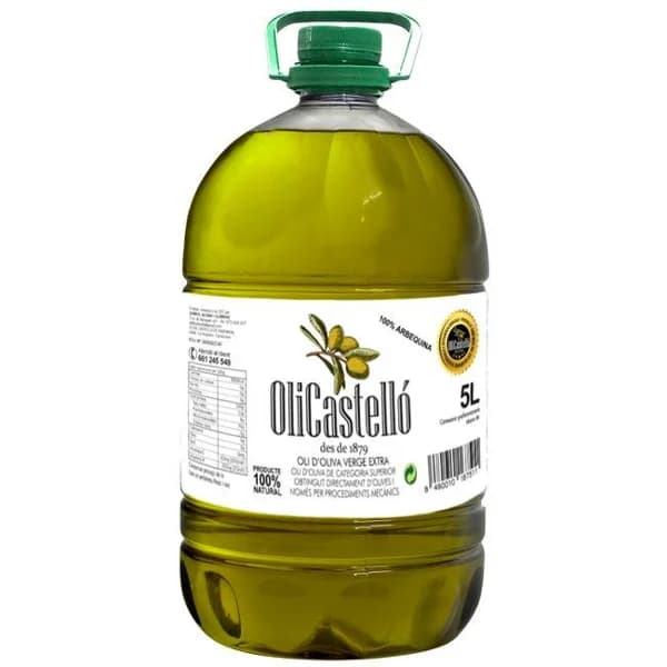 Aceite virgen extra OLICASTELLO, garrafa 5 litros - 5 l - Imagen del producto en Findit