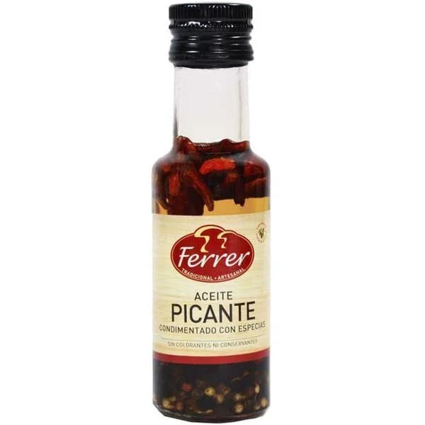 Aceite picante FERRER, botella 125 ml - 0.12 l - Imagen del producto en Findit