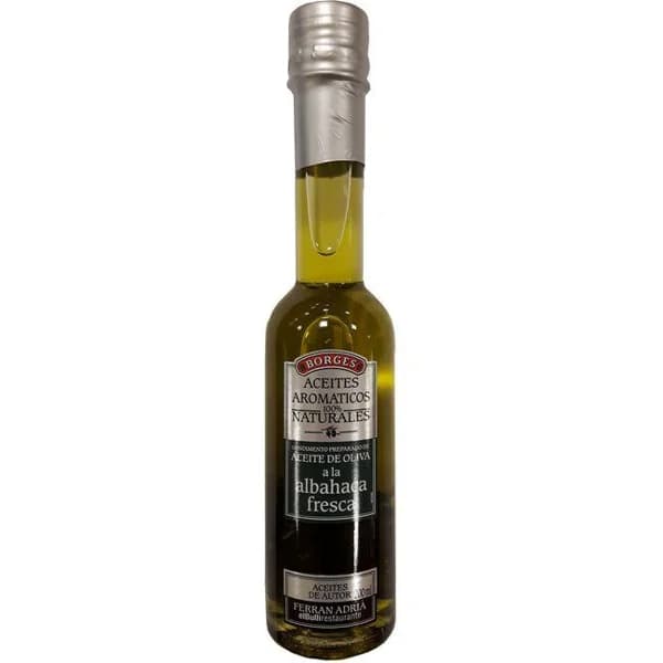 Aceite de oliva con albahaca F. Adrià BORGES, botella 200 ml - 0.2 l - Imagen del producto en Findit