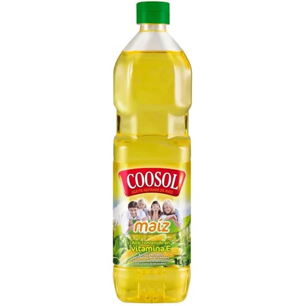Aceite de maíz COOSOL, botella 1 litro - 1 l - Imagen del producto en Findit