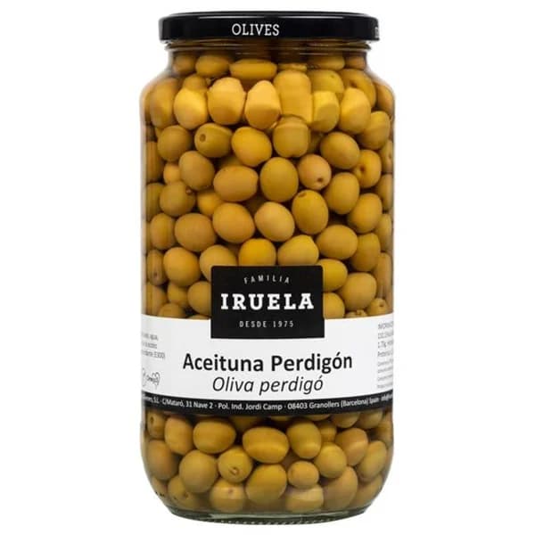 Aceituna Perdigón con Hueso IRUELA, 600 g - 0.6 kg - Imagen del producto en Findit