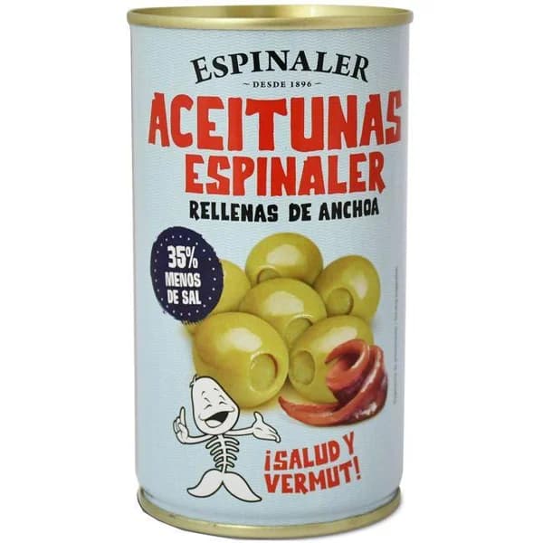 Aceitunas bajas en sal ESPINALER, 350 g - 0.35 kg - Imagen del producto en Findit
