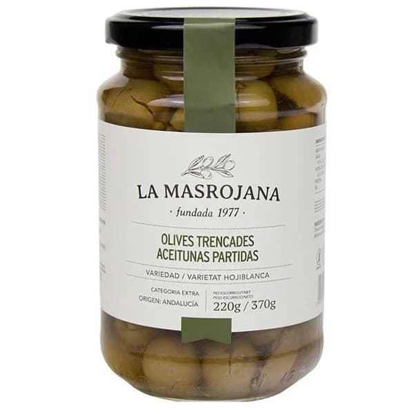 Aceitunas rotas LA MASROJA, frasco 370 g - 0.37 kg - Imagen del producto en Findit