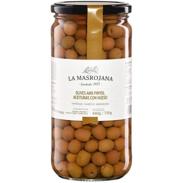 Olives arbequines MASROJANA, tarro 400 g - 0.4 kg - Imagen del producto en Findit