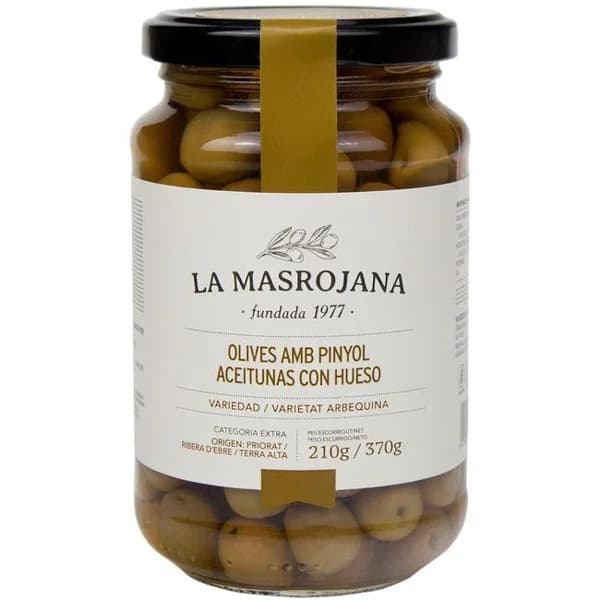 Aceitunas arbequinas LA MASROJANA, tarro 210 g - 0.21 kg - Imagen del producto en Findit
