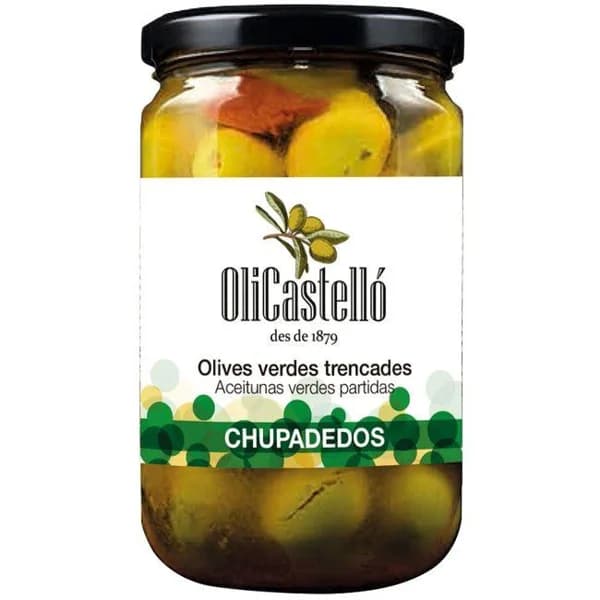 Aceitunas chupadedos OLICASTELLÓ, frasco 160 g - 0.16 kg - Imagen del producto en Findit