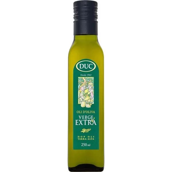 Aceite de oliva virgen extra Terra Alta DUC, botella 25 cl - 0.25 l - Imagen del producto en Findit
