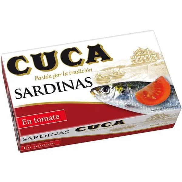 Sardinas en tomate CUCA, lata 120 g - 0.12 kg - Imagen del producto en Findit