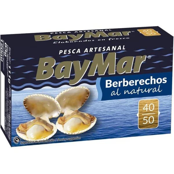 Berberecho 40/50 BAYMAR, lata 120 g - 0.12 kg - Imagen del producto en Findit