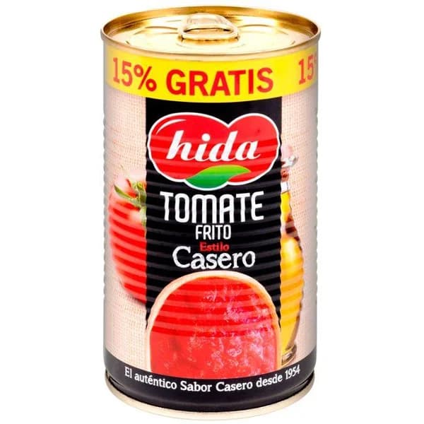 Tomate frito HIDA, lata 400 g + 15% Gratis - 0.4 kg - Imagen del producto en Findit