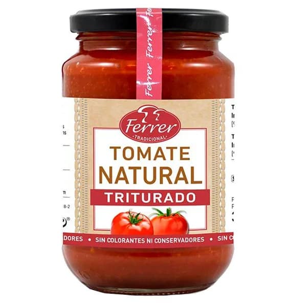 Tomate triturado FERRER, frasco 350 g - 0.35 kg - Imagen del producto en Findit