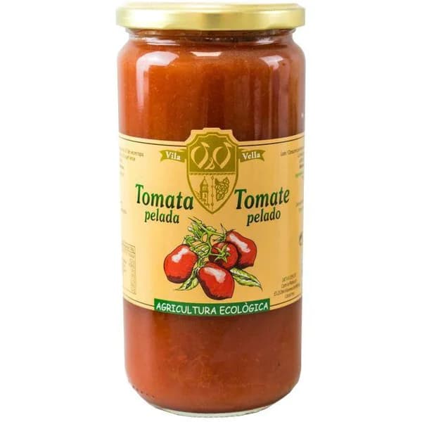 Tomate entero pelado VILA VELLA, frasco 660 g - 0.66 kg - Imagen del producto en Findit