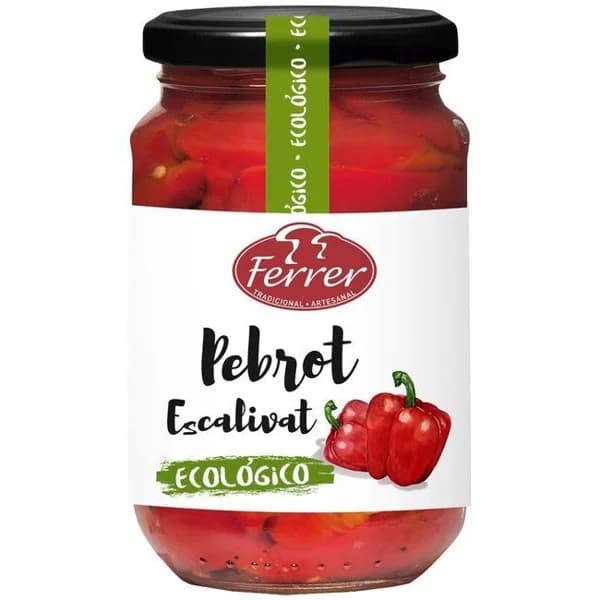 Pimiento asado ecológico FERRER, frasco 340 g - 0.34 kg - Imagen del producto en Findit