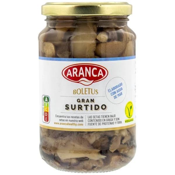 Surtido de setas naturales BOLETUS, tarro 370 g - 0.37 kg - Imagen del producto en Findit