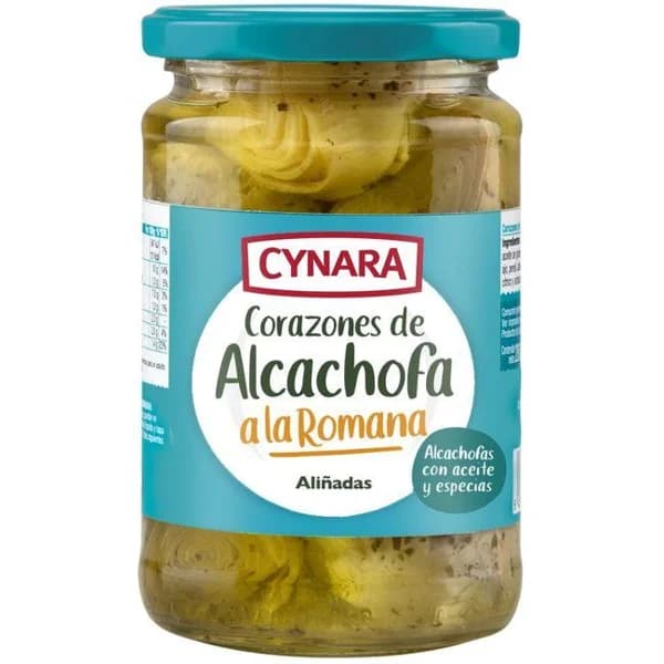 Corazones de alcachofas a la romana CYNARA, frasco 280 g - 0.28 kg - Imagen del producto en Findit