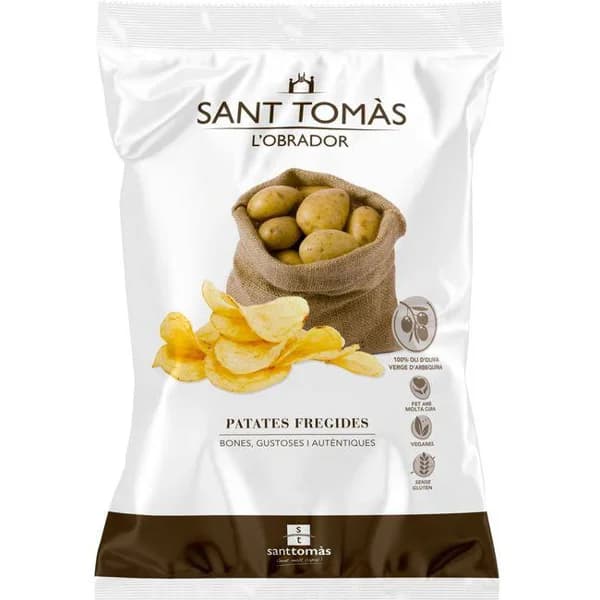 Patatas fritas con aceite de oliva SANT TOMAS, bolsa 150 g - 0.15 kg - Imagen del producto en Findit