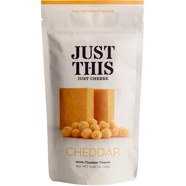 Snack 100% queso cheddar JUST THIS, 25 g - 0.02 kg - Imagen del producto en Findit