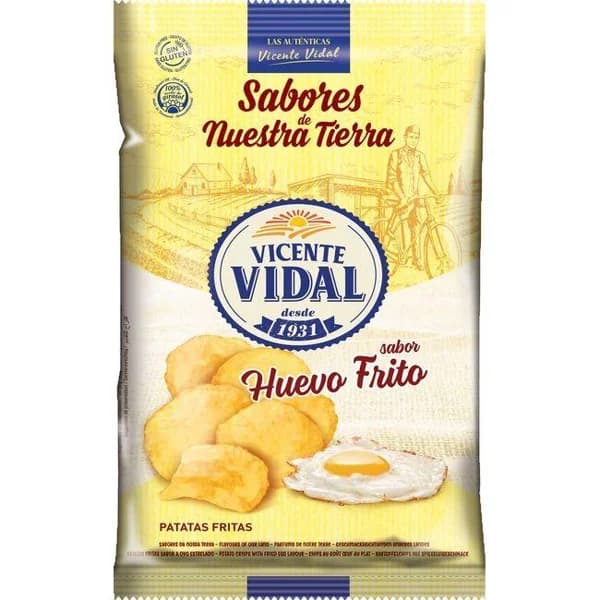 Patatas de huevo frito VICENTE VIDAL, bolsa 135 g - 0.14 kg - Imagen del producto en Findit