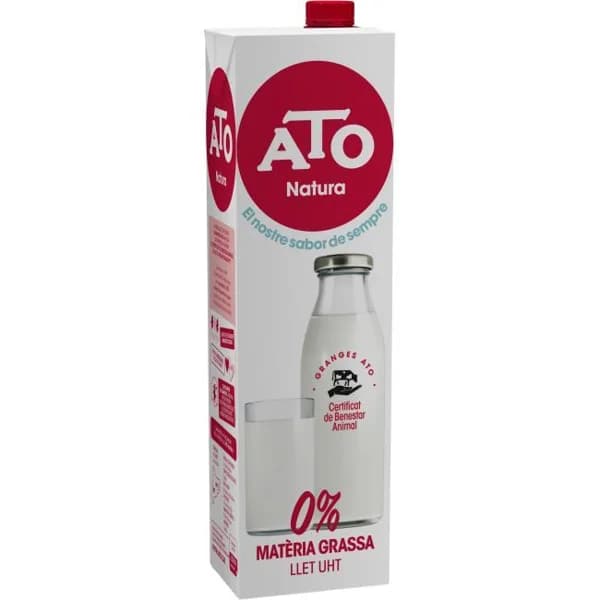 Leche desnatada ATO, brik 1 litro - 1 l - Imagen del producto en Findit