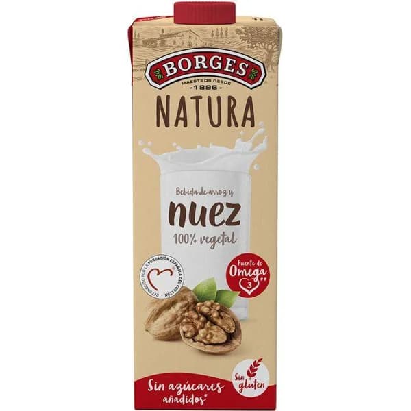 Bebida vegetal de nueces BORGES, brik 1 litro - 1 l - Imagen del producto en Findit