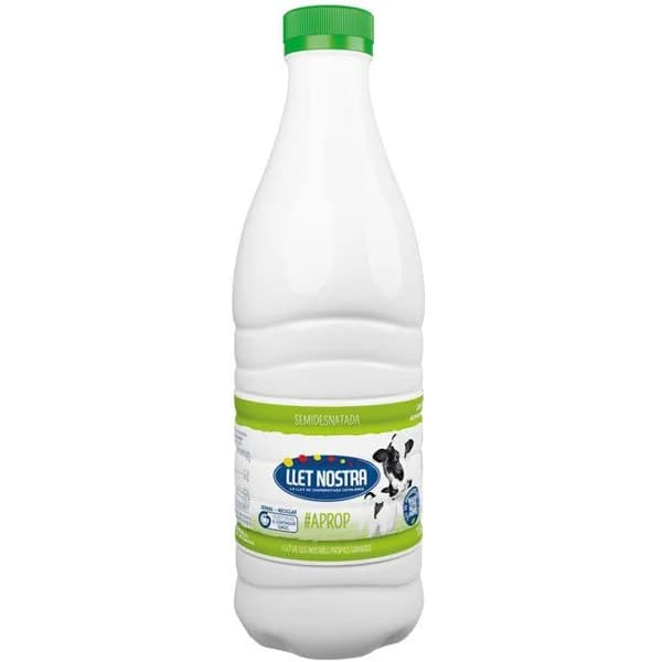 Leche semidesnatada LLET NOSTRA, botella 1,5 litros - 1.5 l - Imagen del producto en Findit
