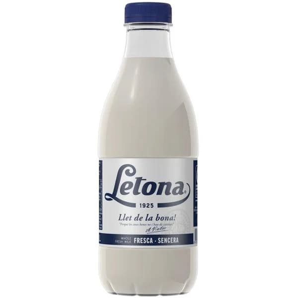 Leche Fresca LETONA, botella 1 litro - 1 l - Imagen del producto en Findit